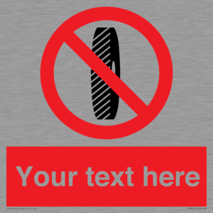 Custom Do Not Change Grinding Wheel Sign